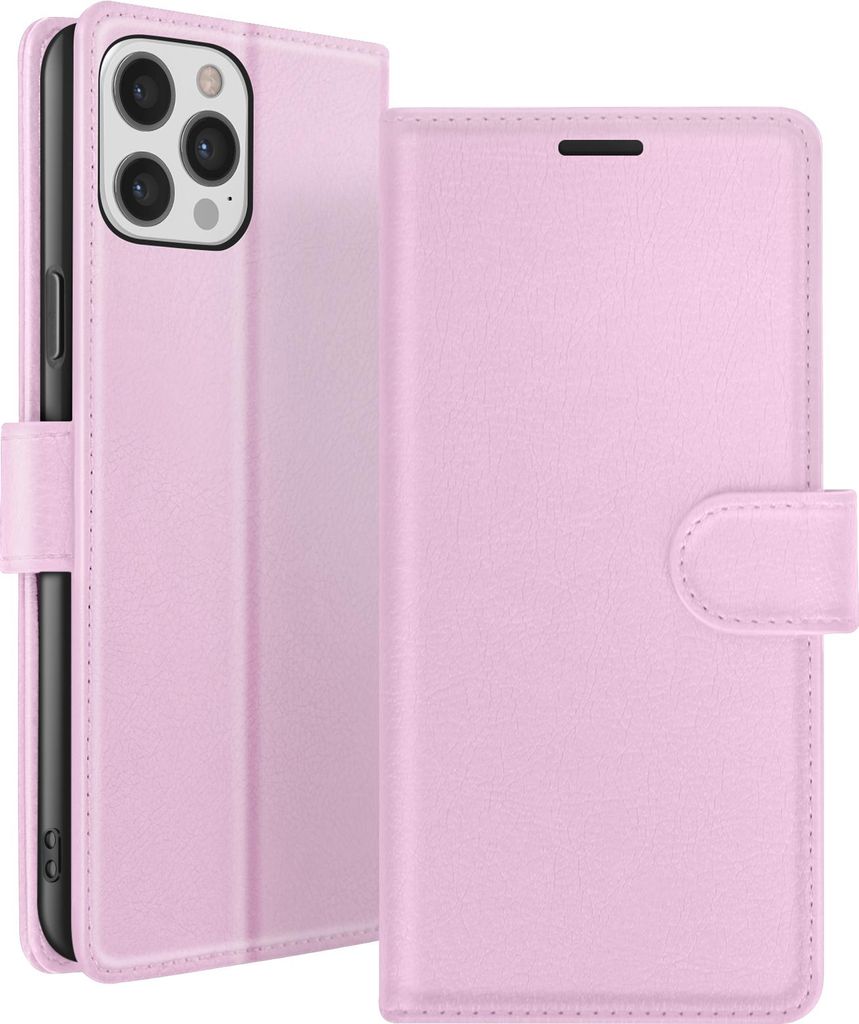 Zanaé, Portemonnaie Etui iPhone 12 Pro Max Ständer Magnetverschluss, Rosa