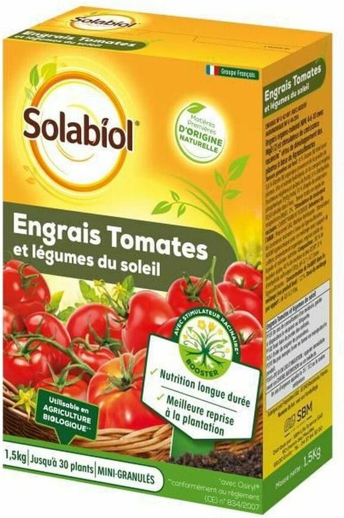 SOLABIOL SOTOMY15 Tomaten- und Gemüsefruchtdünger - 1,5 kg