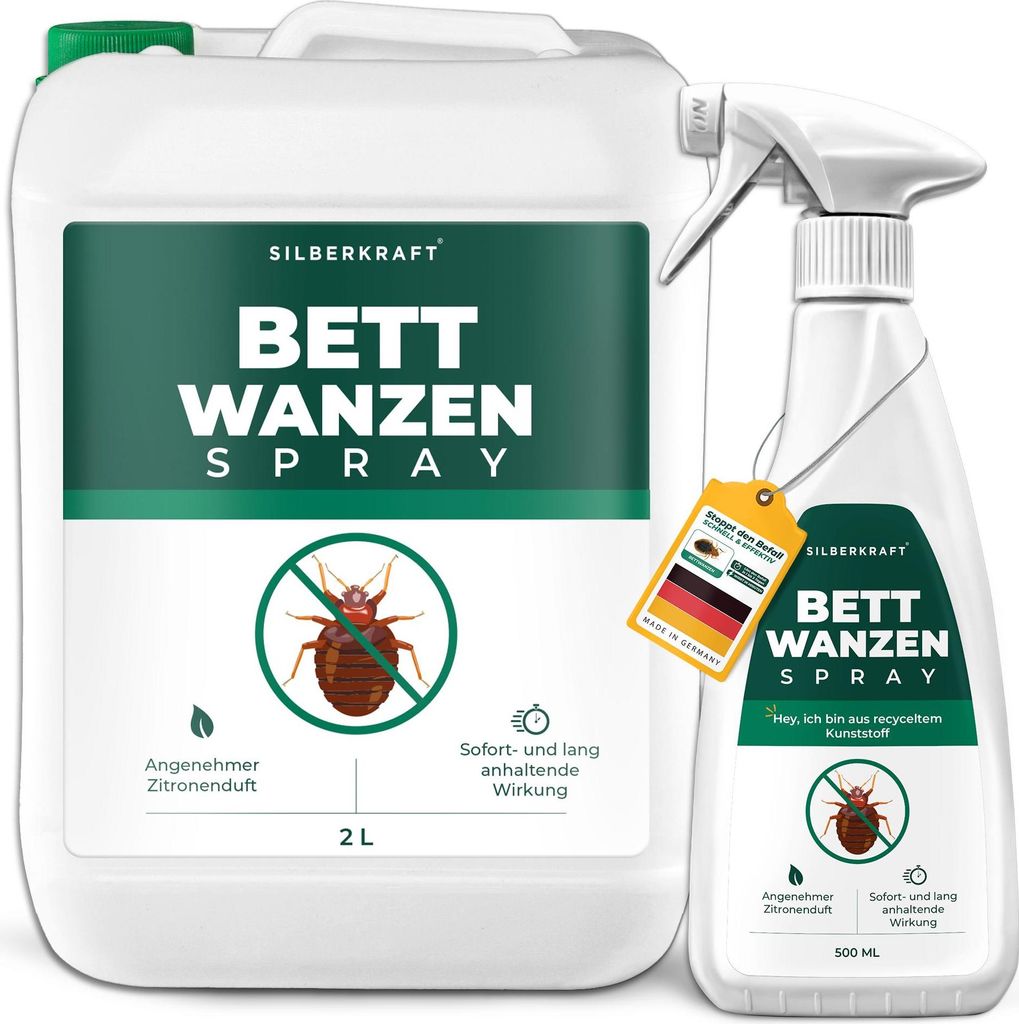 Silberkraft Anti Bettwanzen Spray zur effektiven Abwehr - Produktbild 