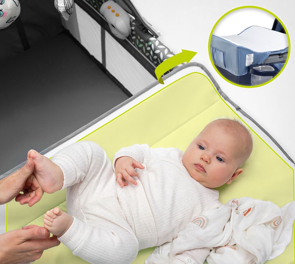 Lionelo Sven Plus 2in1 Baby Bett Laufstall Baby bis 15 kg Produktbild 7