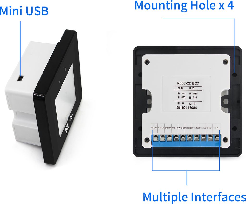 Aibecy Embedded Barcode Scanner Kabelgebundenes Scanmodul Produktbild 6