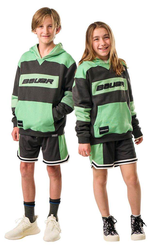 Hoodie Bauer Mesh Game Changer Junior grau M