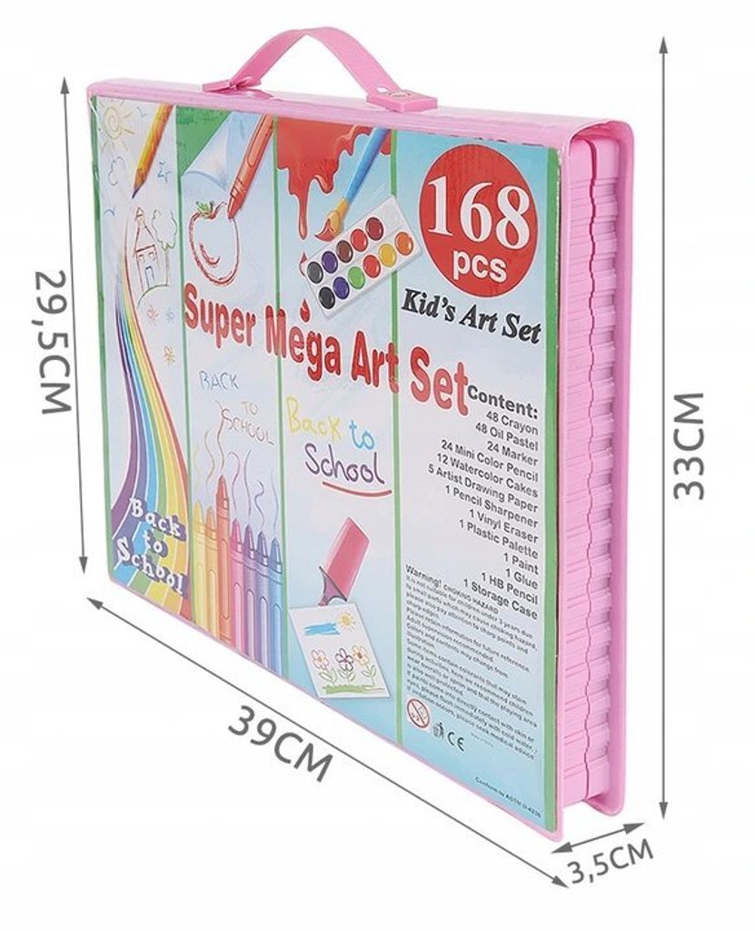 Maaleo 9174 Zestaw artystyczny Mega Art Set 168 szt. różowy Zdjęcie produktu 17