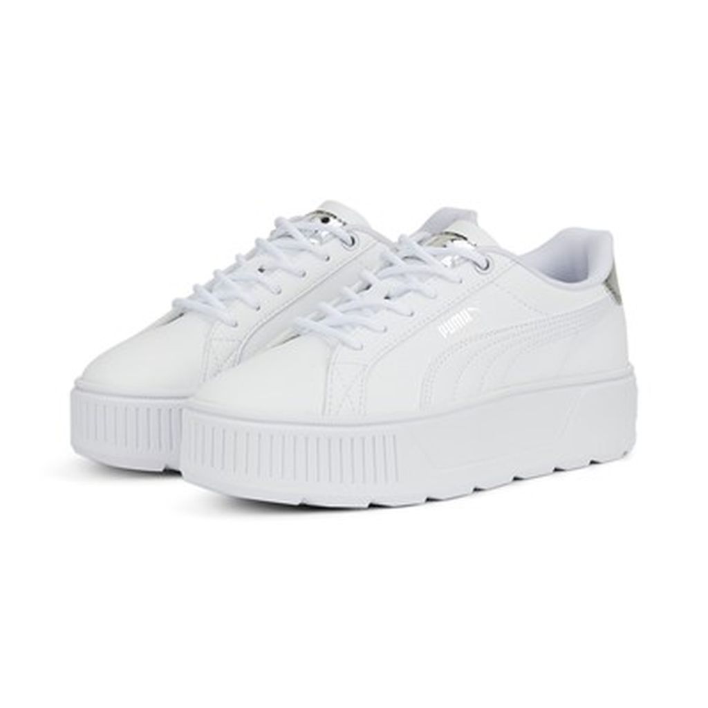 Puma Karmen Distressed Weiß Glattleder Größe: 41 Normal