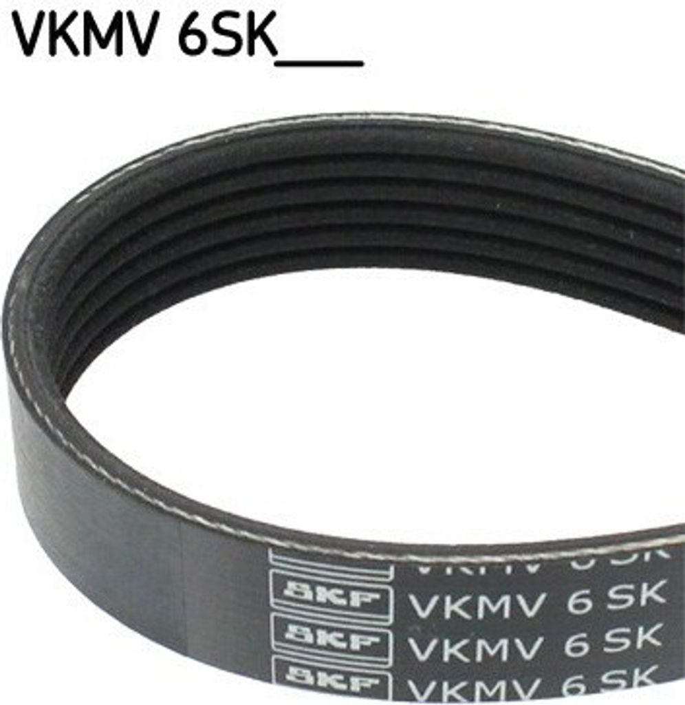 SKF Keilrippenriemen 989mm für VW Polo Schrägheck (6R1, Produktbild 