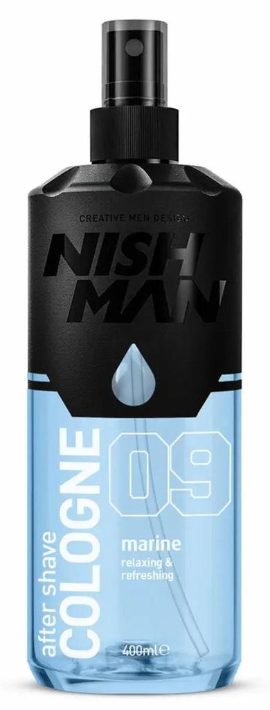 NISHMAN Aftershave Cologne 400 ml - 09 Marine Productafbeelding 