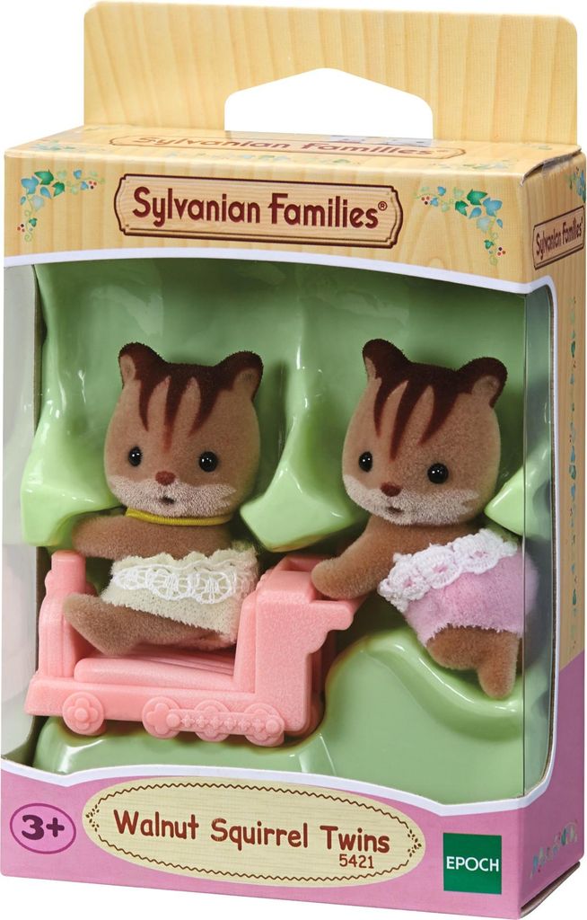 Sylvanian Families Walnuss Eichhörnchen Zwillinge, Spielfiguren, Figuren, Spielzeug, Kinder, 5421