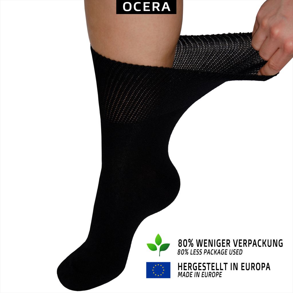 OCERA 6x Socken Uni für Diabetiker geeignet und ohne Produktbild 3