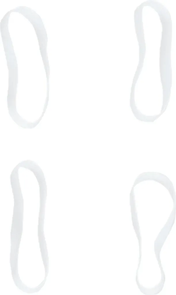 vidaXL Gommini per cavalli 2500 pz. Silicone bianco - 5