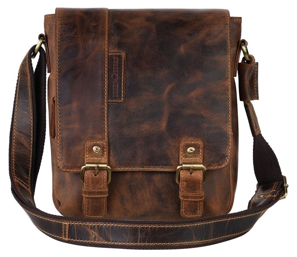 GREENBURRY Umhängetasche Vintage Crossbody Bag Brown braun
