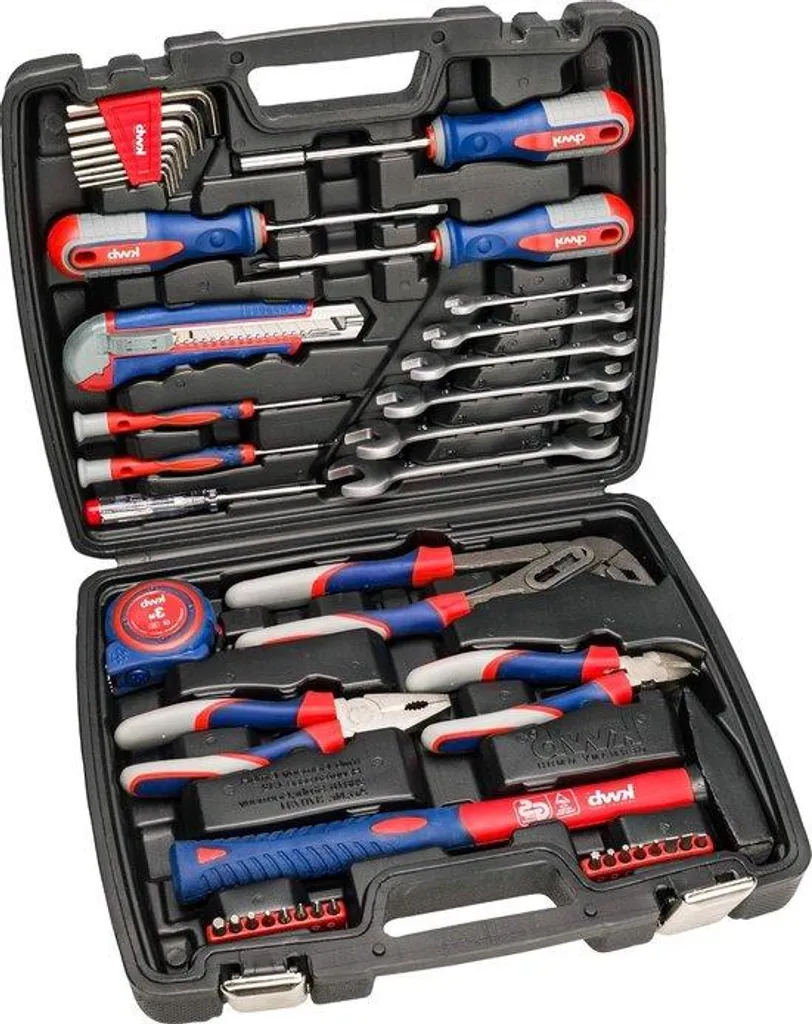 Mallette à outils complète 65 pièces - Set indispensable de bricolage