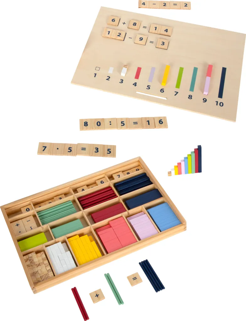 Small Foot Set de Réglettes en Bois pour Apprendre à Compter et Calculer - 2