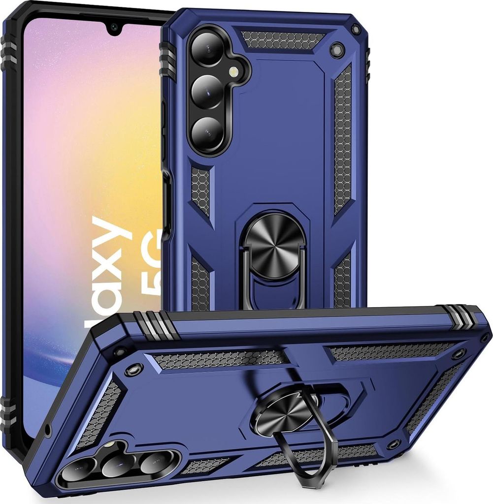 Armor Shield Handyhülle für Samsung Galaxy A25 5G Hülle Ultra Hybrid Case Handy Schutzhülle, Blau