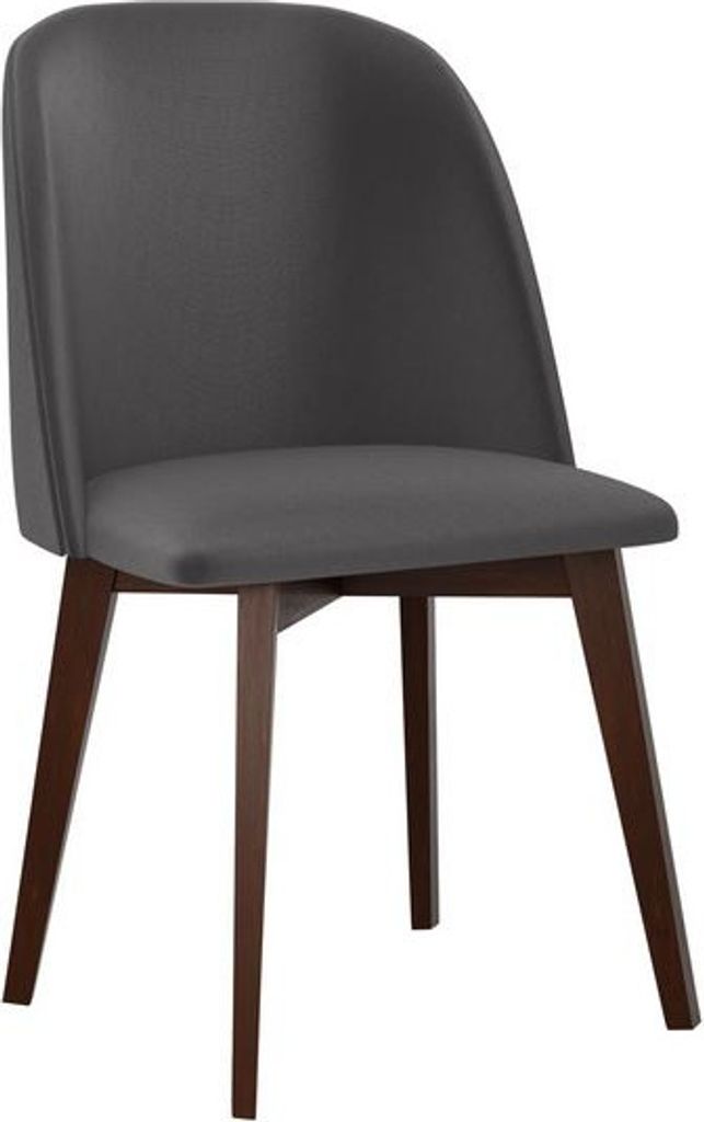 MIRJAN24 Stuhl Monti III, Esszimmerstuhl aus Buchenholz, 48x55x83 cm (Holzfarbe: Nuss, Stofffarbe: Kronos 22)