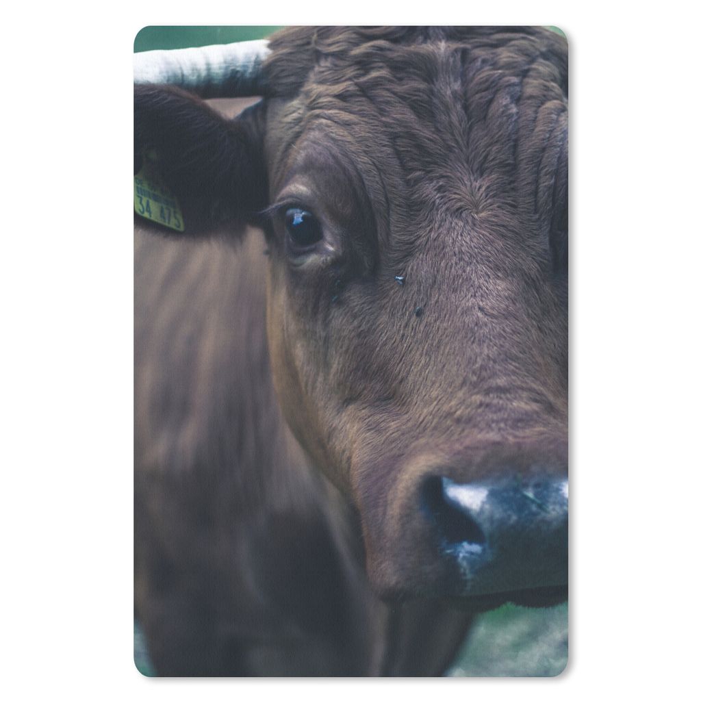 MuchoWow Mauspad Mousepad Tiere - Kuh - Auge 40x60 cm - Mousepads - Maus Mat - Pad - Mausunterlage - Schreibtisch Accesoire