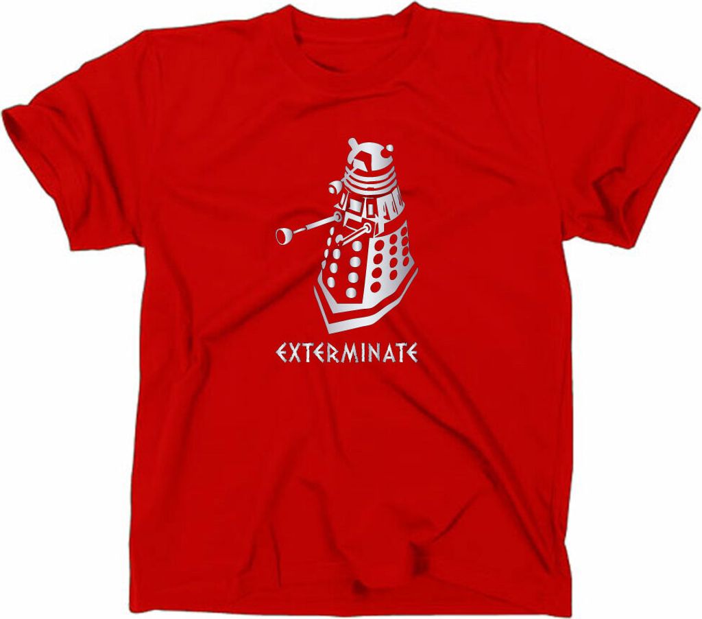 Styletex23 T-Shirt Dalek Exterminate, rot, L