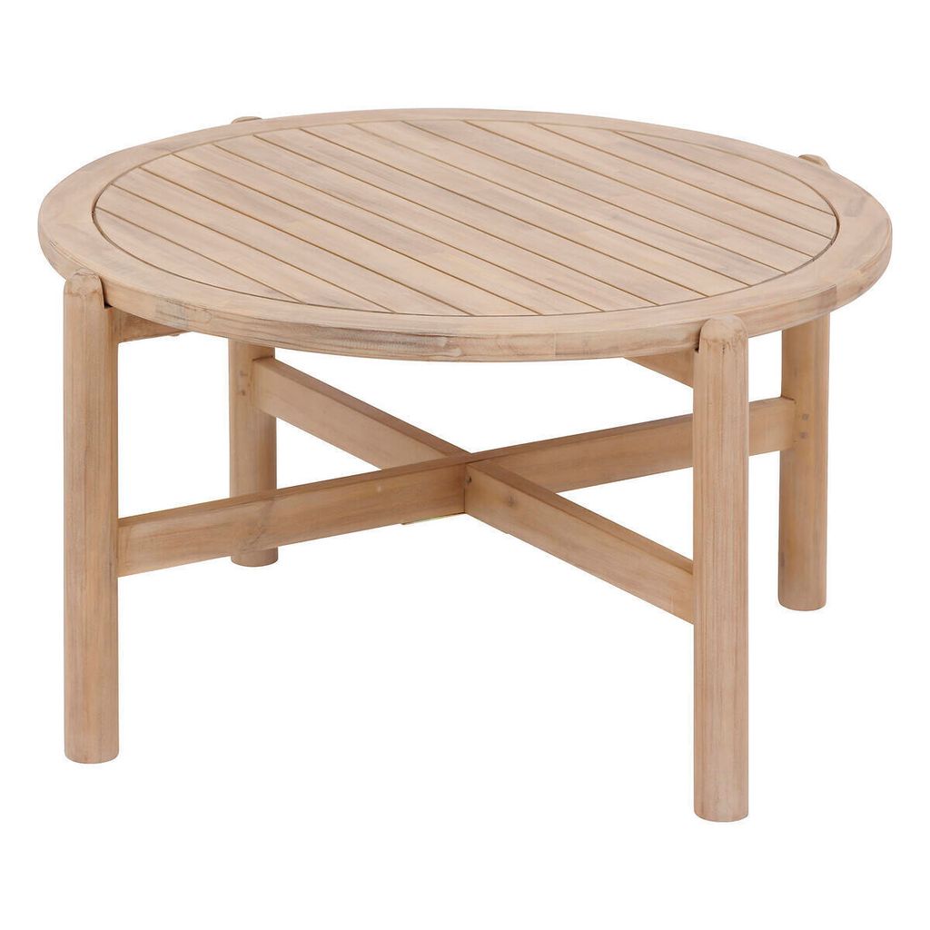 Runder garten-couchtisch "deona" 80x48cm aus akazienholz - Hespéride
