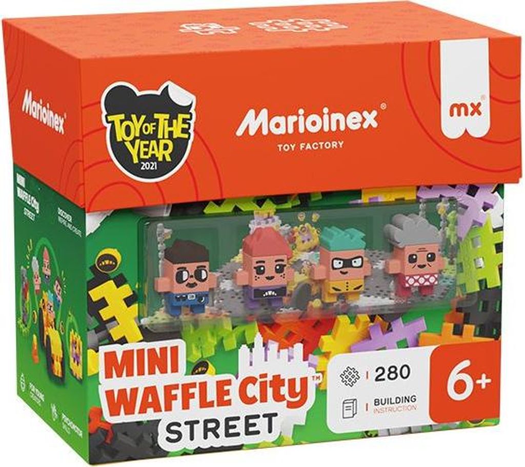 Marioinex Mini Waffle Ulica 280 pezzi - mattoncini da Immagine del prodotto 