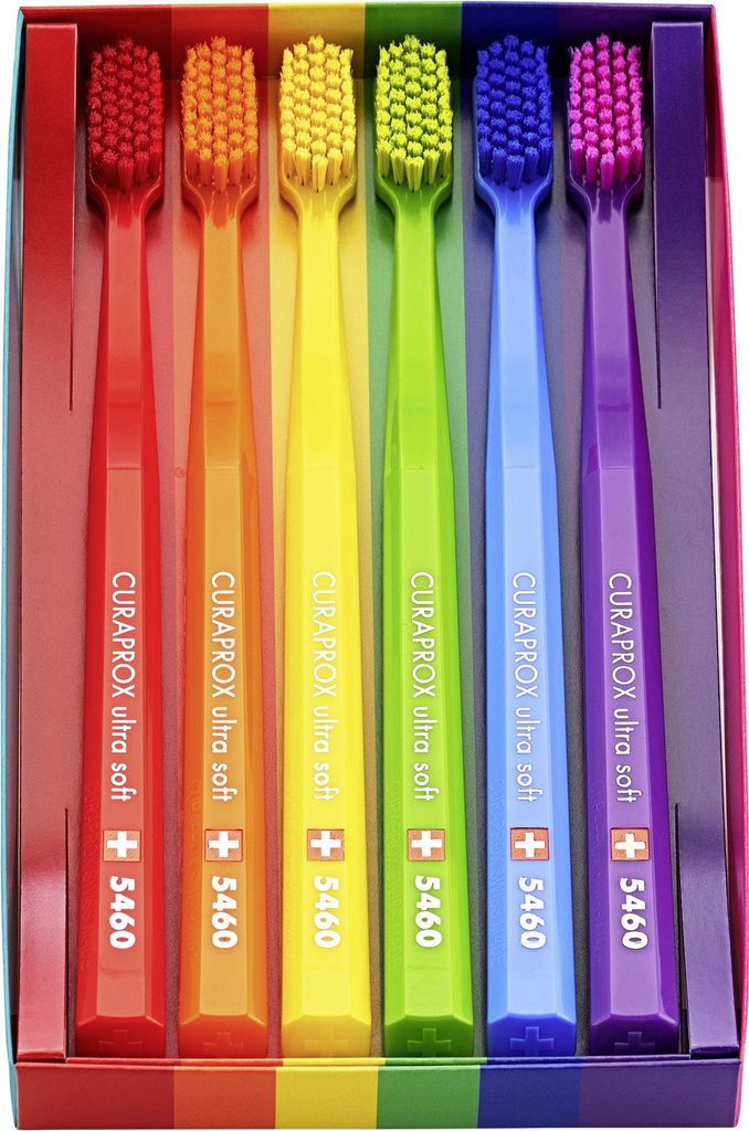 CURAPROX CS 5460 Ultra Soft Regenbogen Edition, 6 Stück