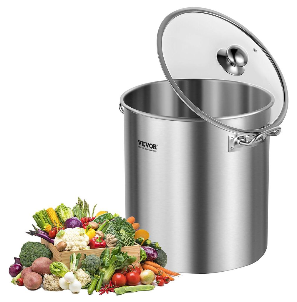 VEVOR pentola in acciaio inox, pentola da 22,7 litri con Immagine del prodotto 