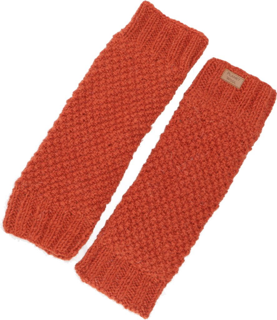 Wollstulpen mit Perlmuster, Strickstulpen aus Nepal, Produktbild 