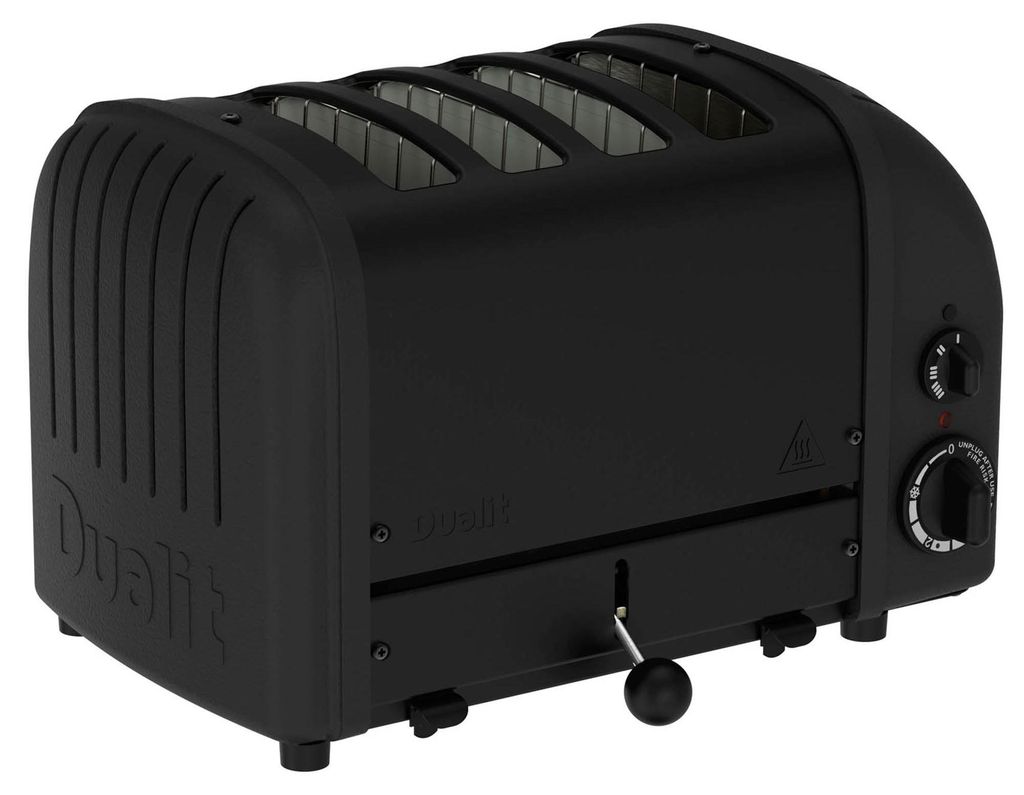 DUALIT | Toaster, NEWGEN STEALTH, schwarz, 4 Scheiben Produktbild 