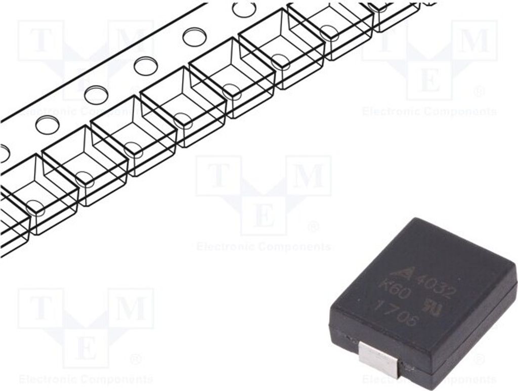 2x Varistor: Metalloxid 65VDC 1,2kA 4,2J 4032 SMD 50VAC 250mW B72660M0500K072 SMD
