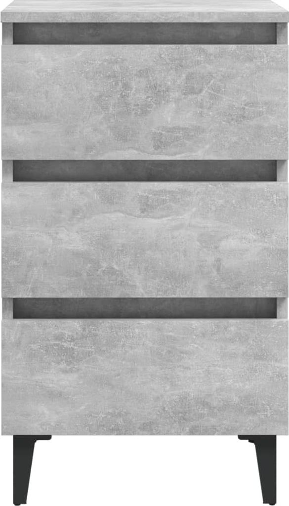 Table de chevet panneaux de particules et métal avec Image du produit 