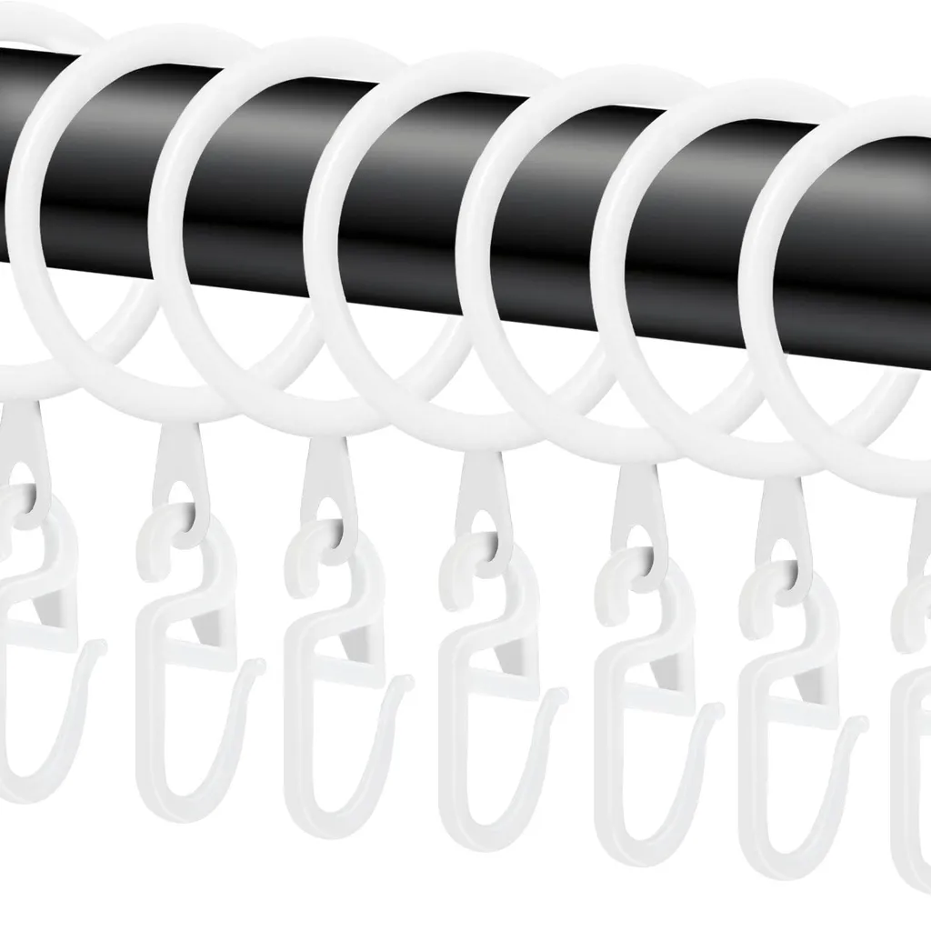 Anneaux Rideaux Métal 30 mm : Solution Anti-Bruit et Glisse Fluide 40x
