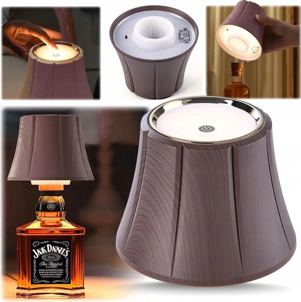 Illuminazione di Pregio per Bottiglie: Modulo LED Touch 26-30mm Oro/Nero