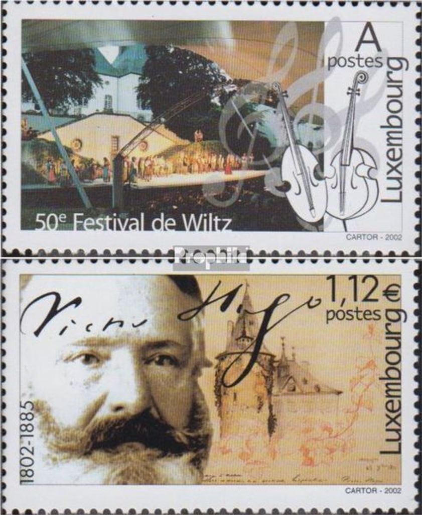 Briefmarken Luxemburg 2002 Mi 1577-1578 (kompl.Ausg.) postfrisch Festspiele