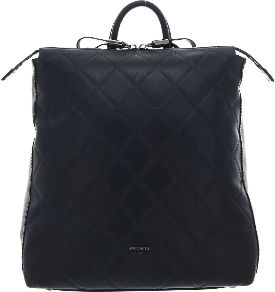 Sac à dos femme en cuir bleu marine Picard Voila pour un look citadin