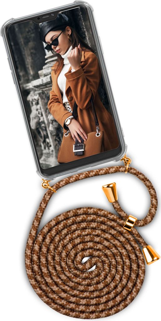 TWIST-Case + TWIST-Cord für Xiaomi Redmi Note 8 Pro, Farbe:Paris 1896 (Gold)