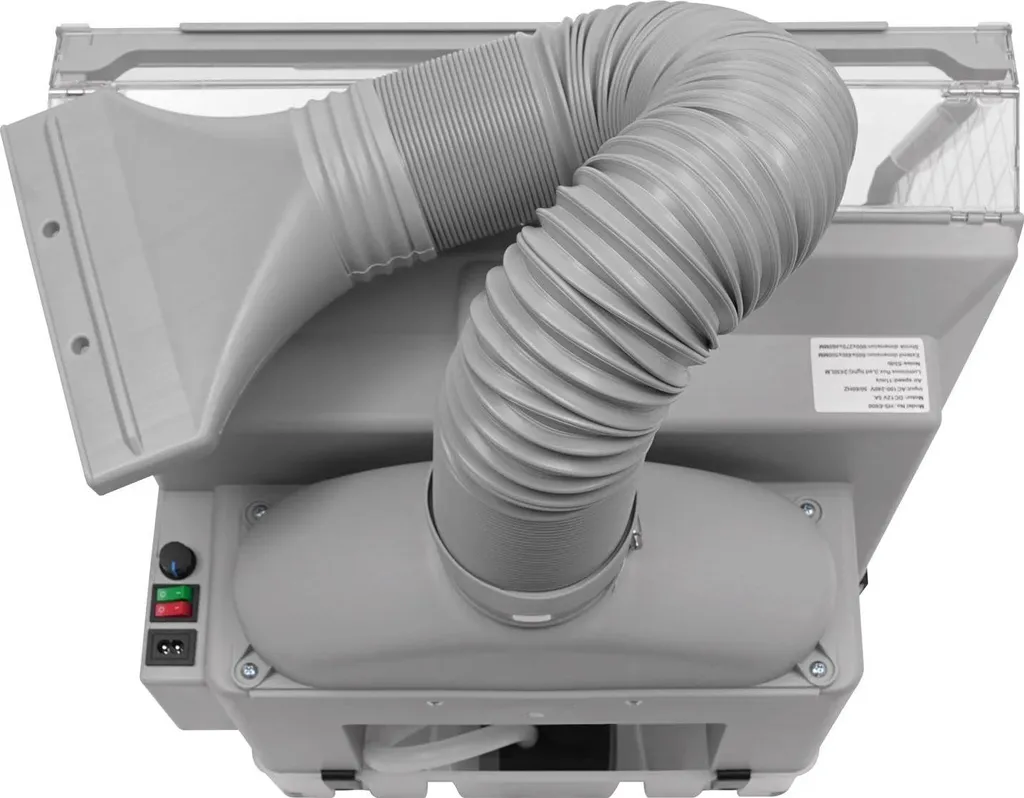 Poste de travail pour aérographe avec éclairage LED et plateau rotatif - 4