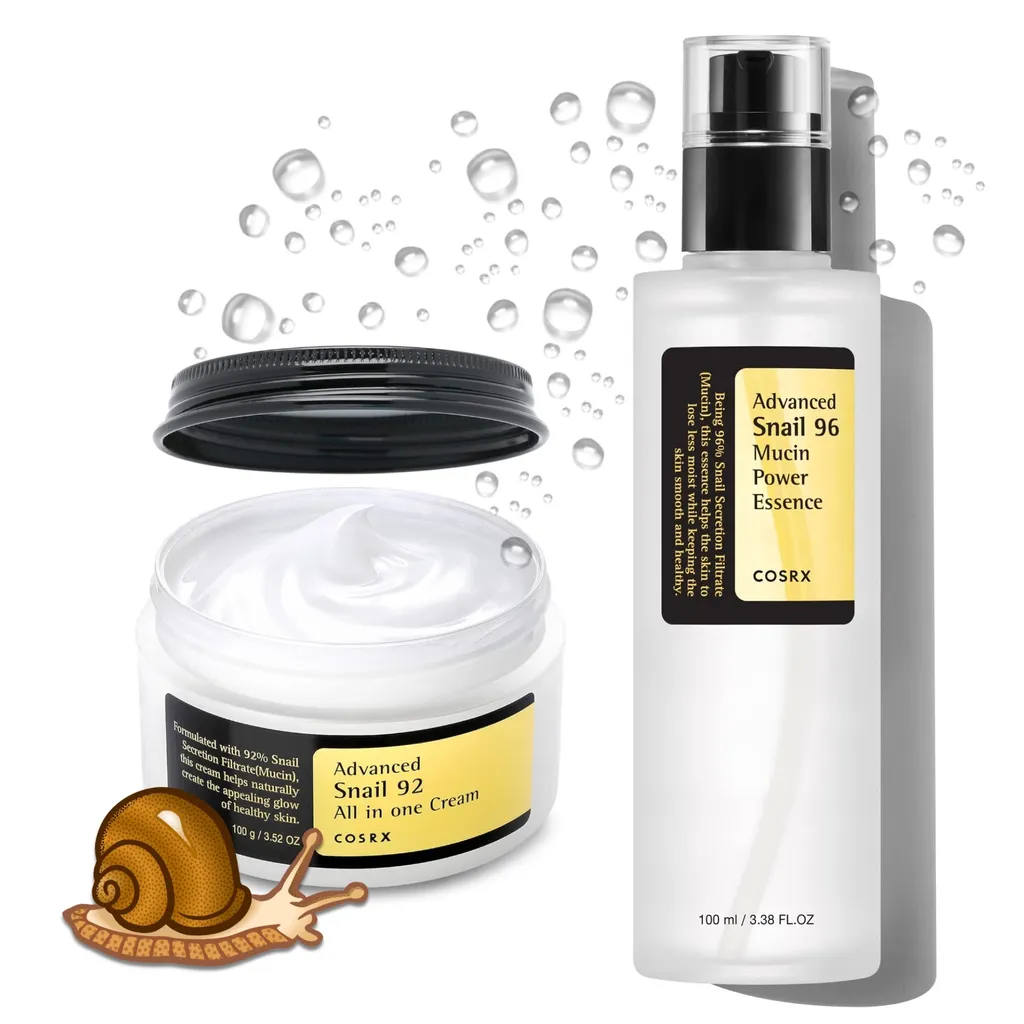 COSRX Advanced Snail Set Duo Essence 96 et Crème 92 Tout-en-un 100ml