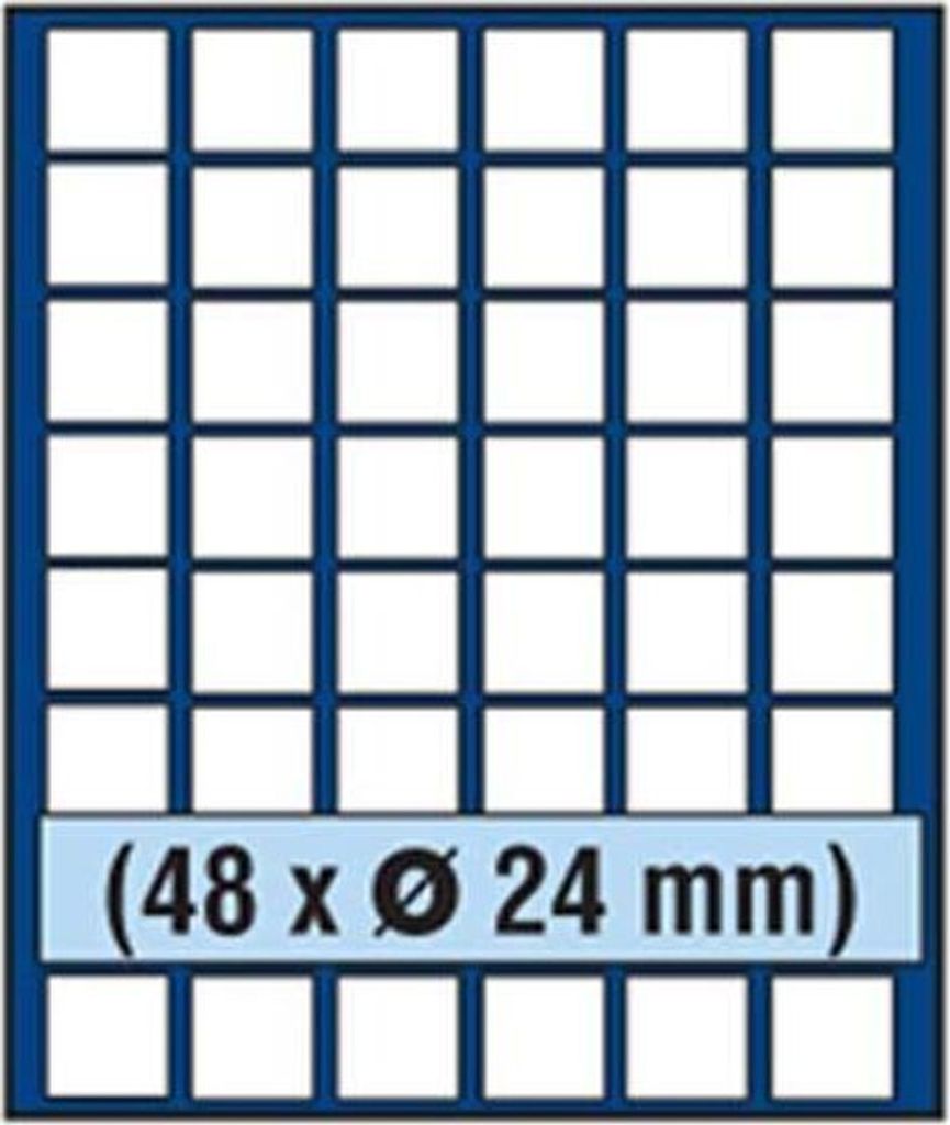 SAFE 6824 NOVA Element exquisite Holz-Münzbox für 48 Münzen mit 24 mm Durchmesser