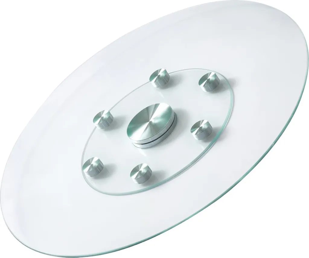 Lazy Susan in Vetro Trasparente VEVOR: Centro Tavola Girevole 76cm