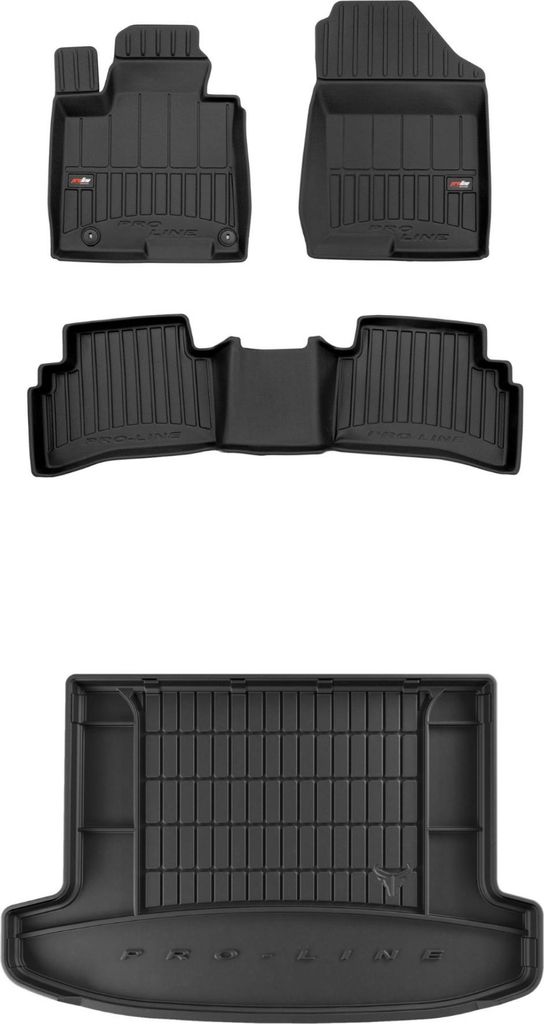 FROGUM Gummimatten Auto Fußmatten + Kofferraummatte für Hyundai Tucson IV ab 2020