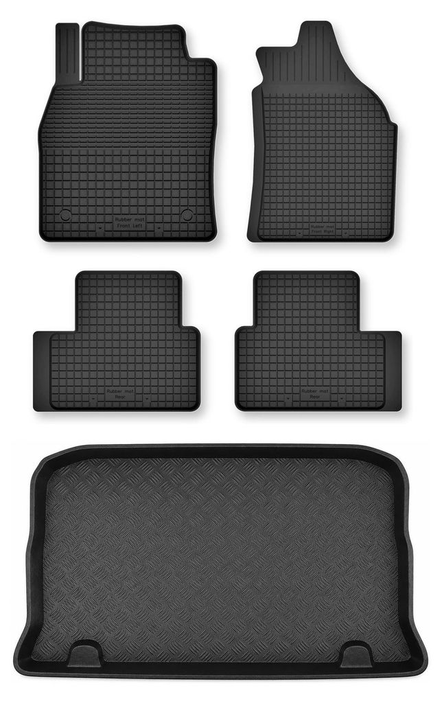 Dywaniki gumowe + mata bagażnika do Renault Twingo III Zdjęcie produktu 