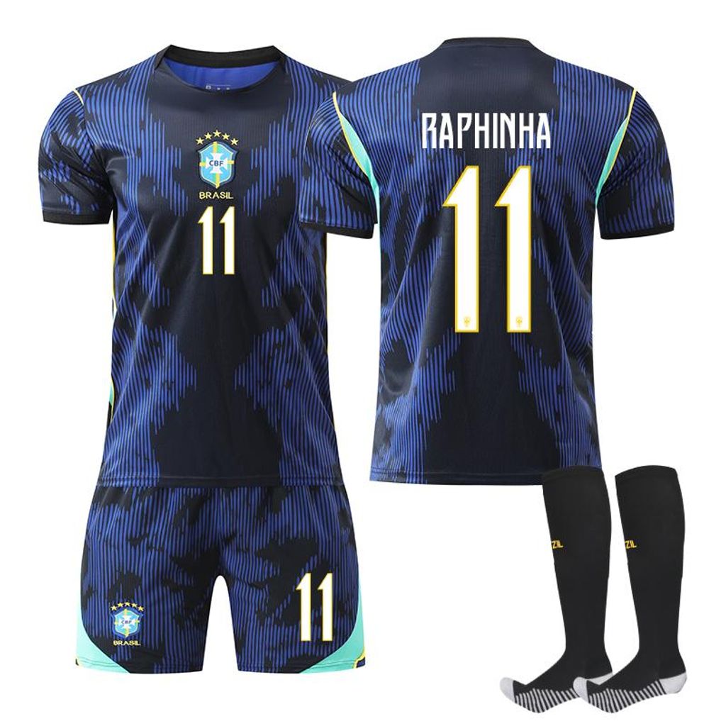 #11 RAPHINHA Maglia da calcio da trasferta del Brasile per Immagine del prodotto 