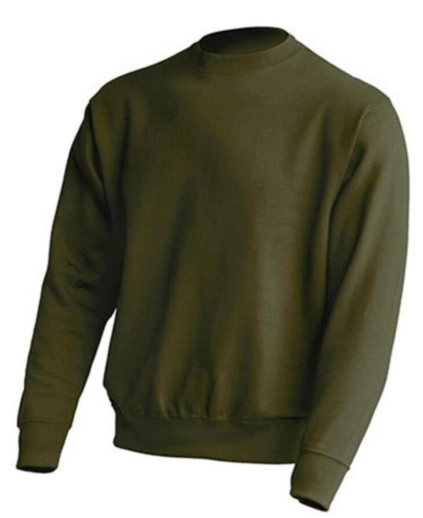 JHK - Sweatshirt Rundhalsausschnitt für Herren/Damen Uni LT4422 (XS) (Khaki)
