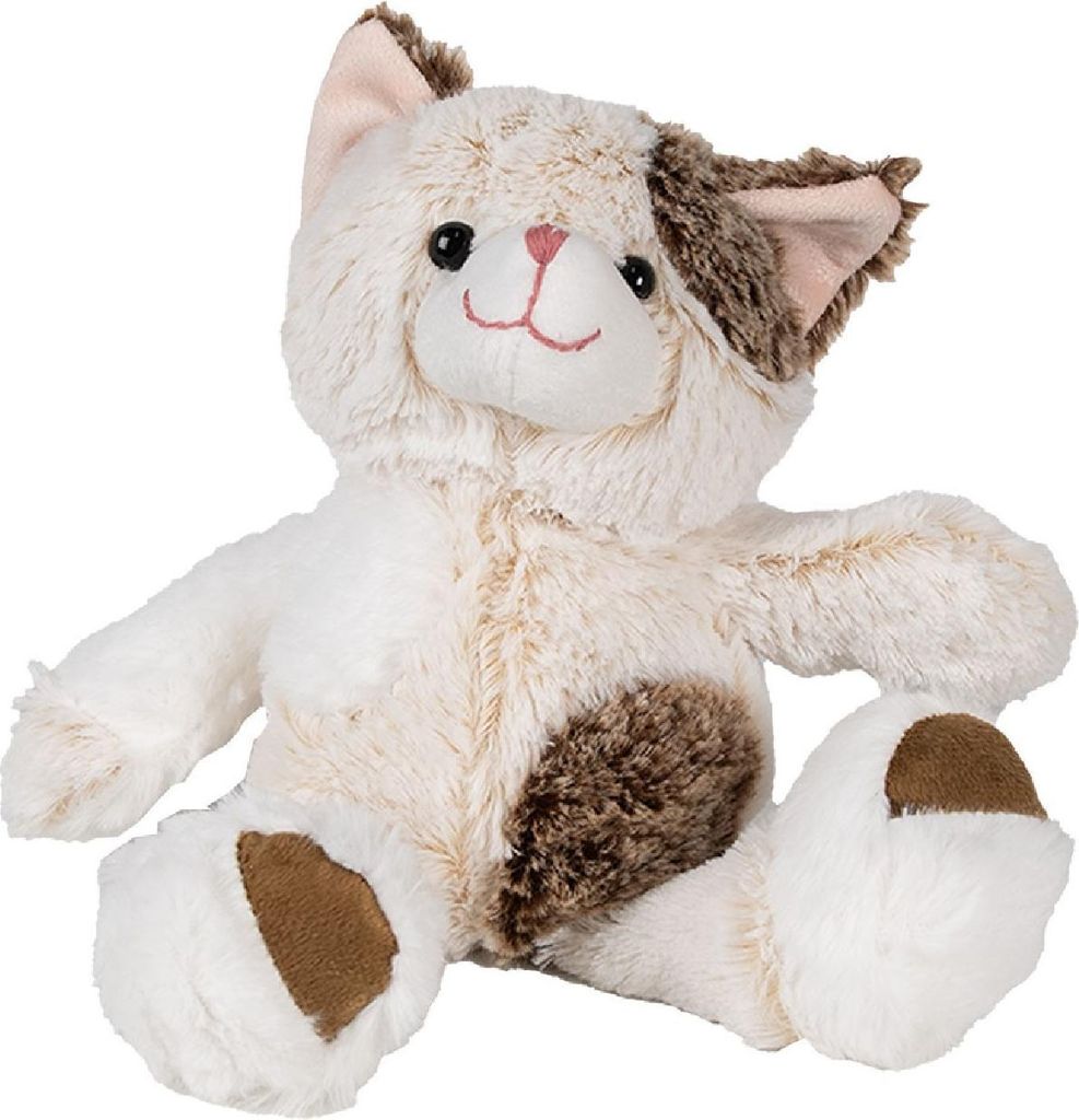 Clayre & Eef TW0588 Kuschelkatze Plüschtier Beige 17x13x30cm