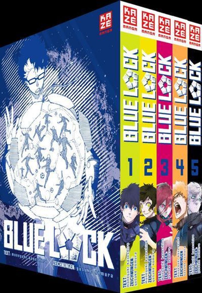 Blue Lock - Band 1-5 im Sammelschuber Image du produit 