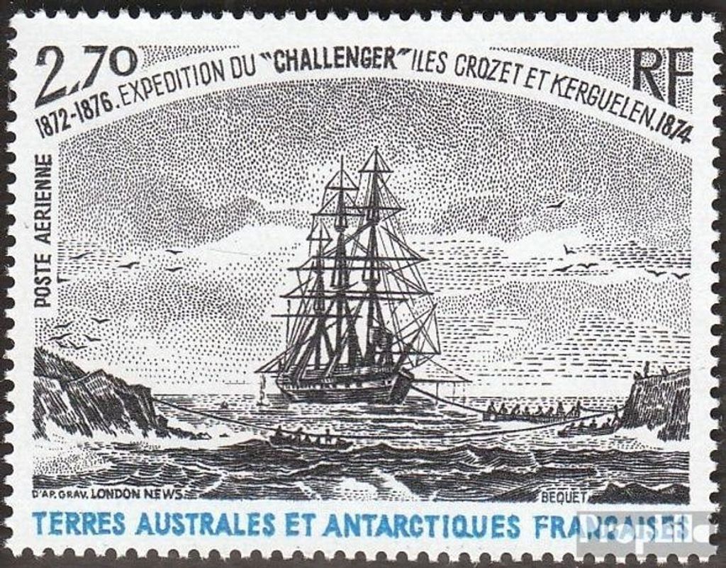 Briefmarken Französ. Gebiete Antarktis 1979 Mi 135 (kompl.Ausg.) postfrisch Forschungsreise
