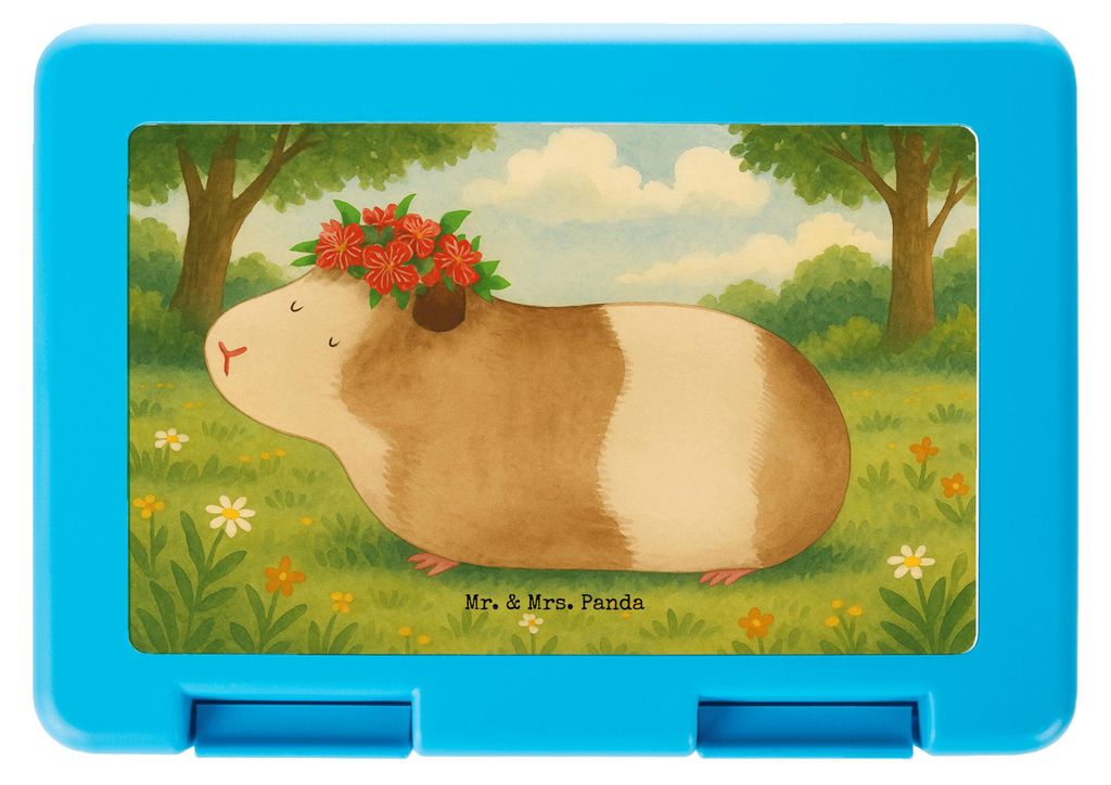 Mr. & Mrs. Panda Bento Box Meerschweinchen Weisheit Design - Weiß - Geschenk, Wunderland, Frischhaltedose, Brotzeitdose, Motivation, Spruch, Bento...