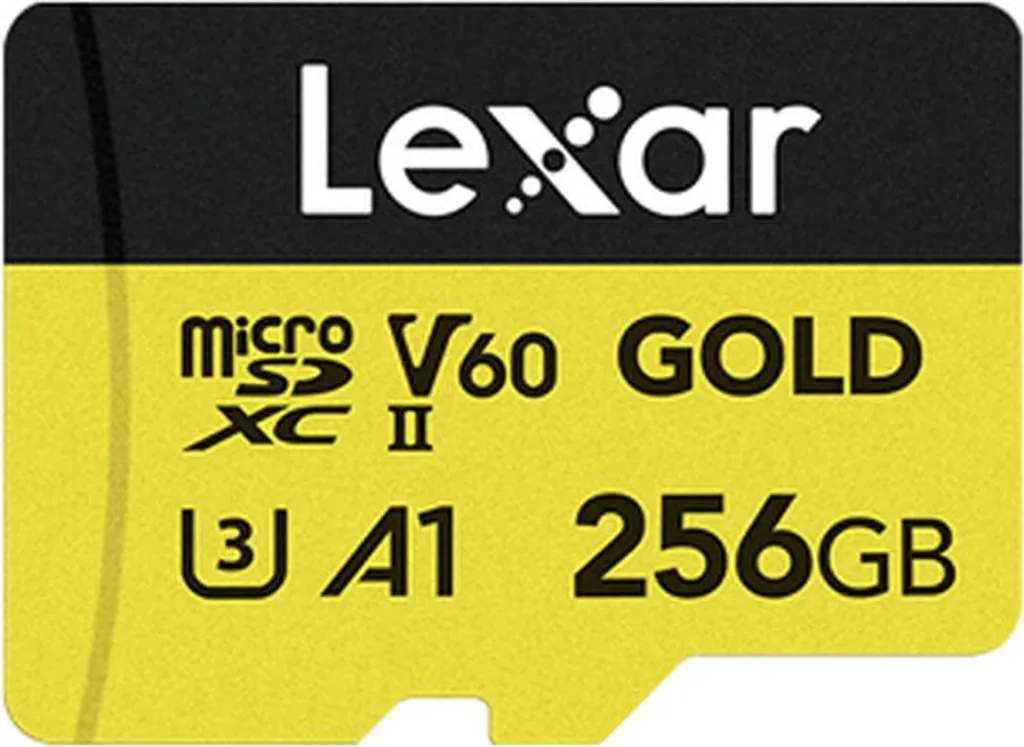 Carte SDXC 256 Go Lexar Professional Série Gold pour Vidéo 4K et Photo