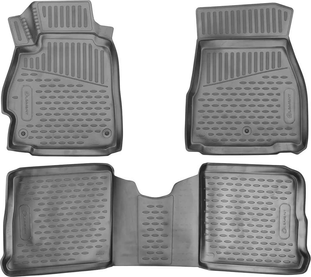 Tappetini in gomma ELEMENT 3D per NISSAN Versa, 2019->, 3 pz.