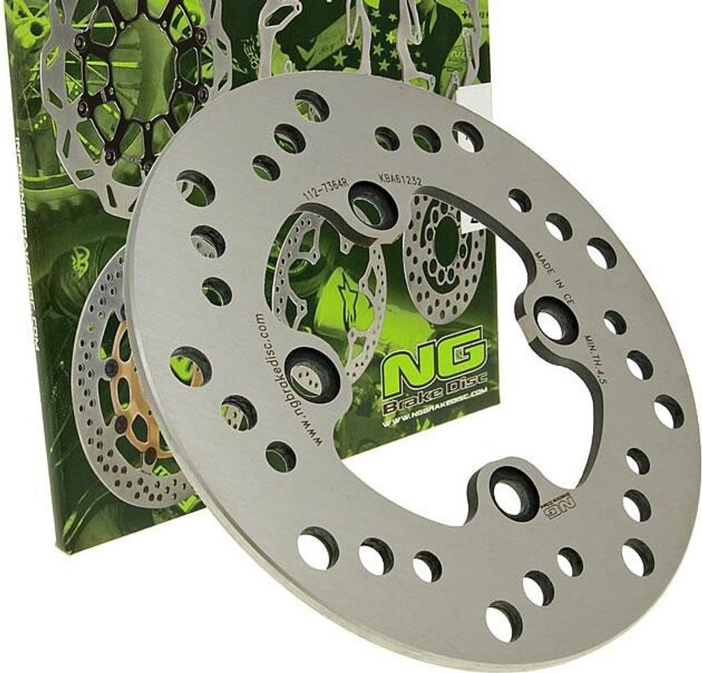 NG Bremsscheibe 112 - 190 / 72 / 5mm 4 Loch kompatibel mit Honda CN Helix 250 ccm