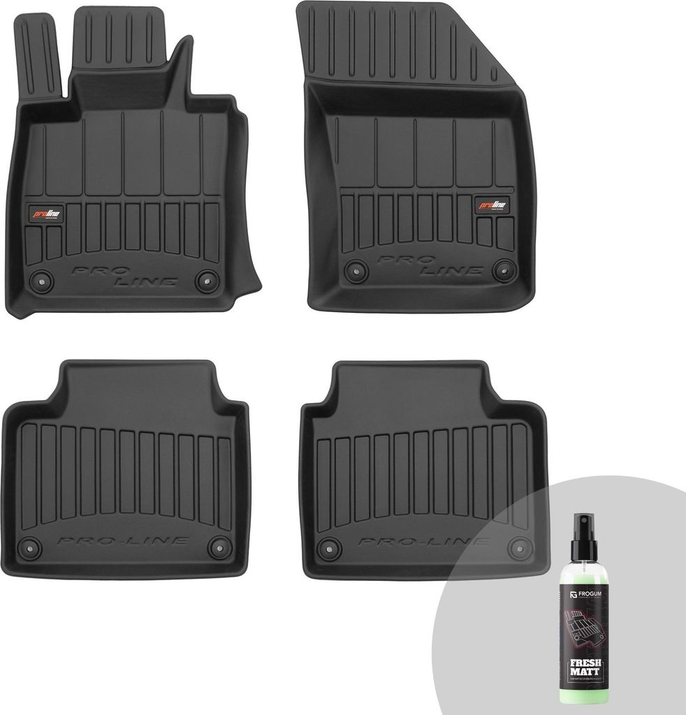 FROGUM ProLine 3D Gummimatten Exklusiven Auto Fußmatten Autofussmatten für Volvo S90 / V90 ab 2016