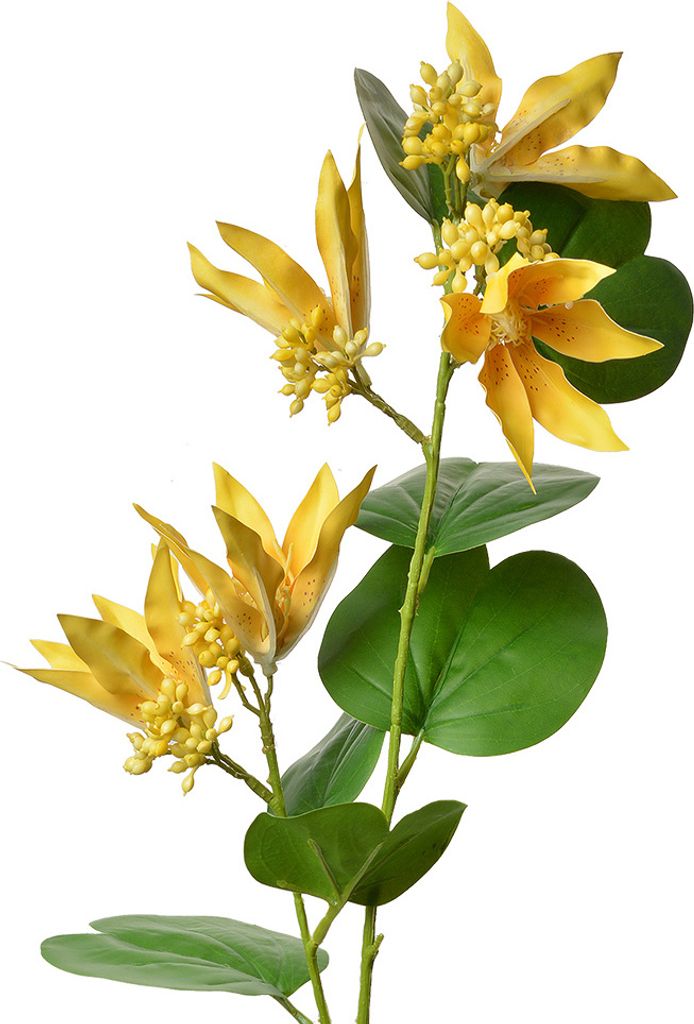Clayre & Eef Kunstblume 80 cm Gelb Kunststoff